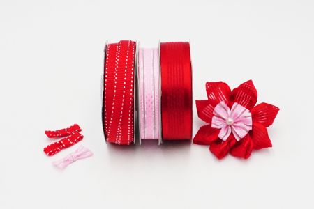 Lively Red Sheer Ribbon Set_C3-1504